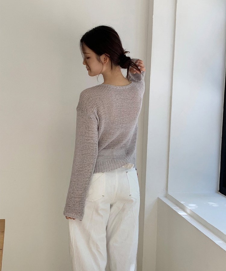 リラックスネットニット(7color) GRAY