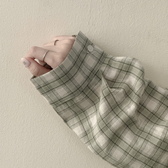 オーバーパステルチェックシャツ MINT