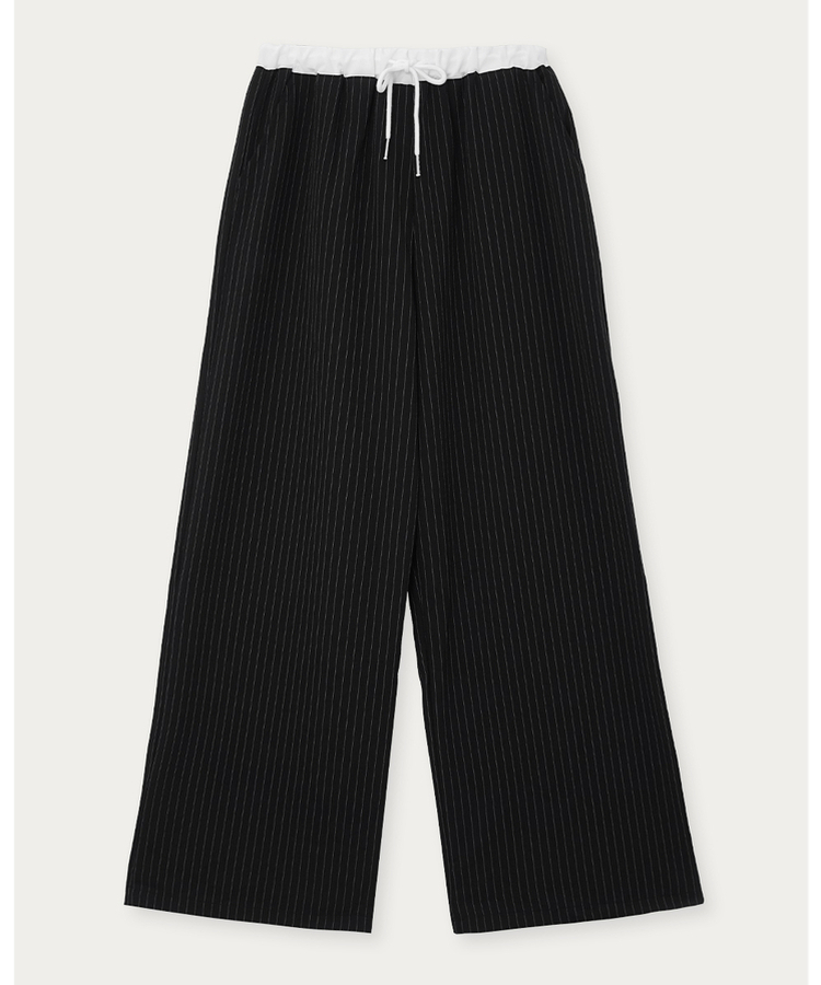 ストライプワイドバンディングスラックス