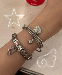 シルバーレイヤードブレスレット SILVER