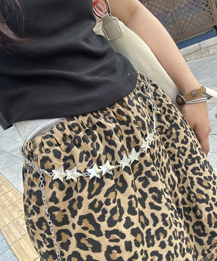 스타 체인 벨트 실버