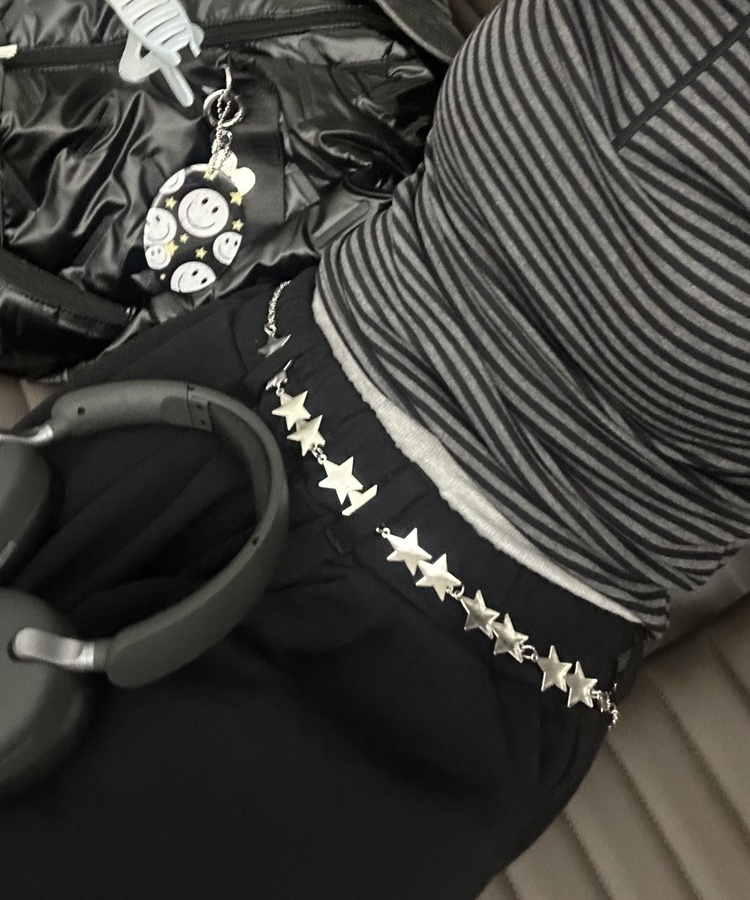 스타 체인 벨트 실버