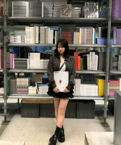 ステッチカラーネックジャケット KHAKI