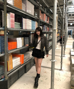 ステッチカラーネックジャケット KHAKI