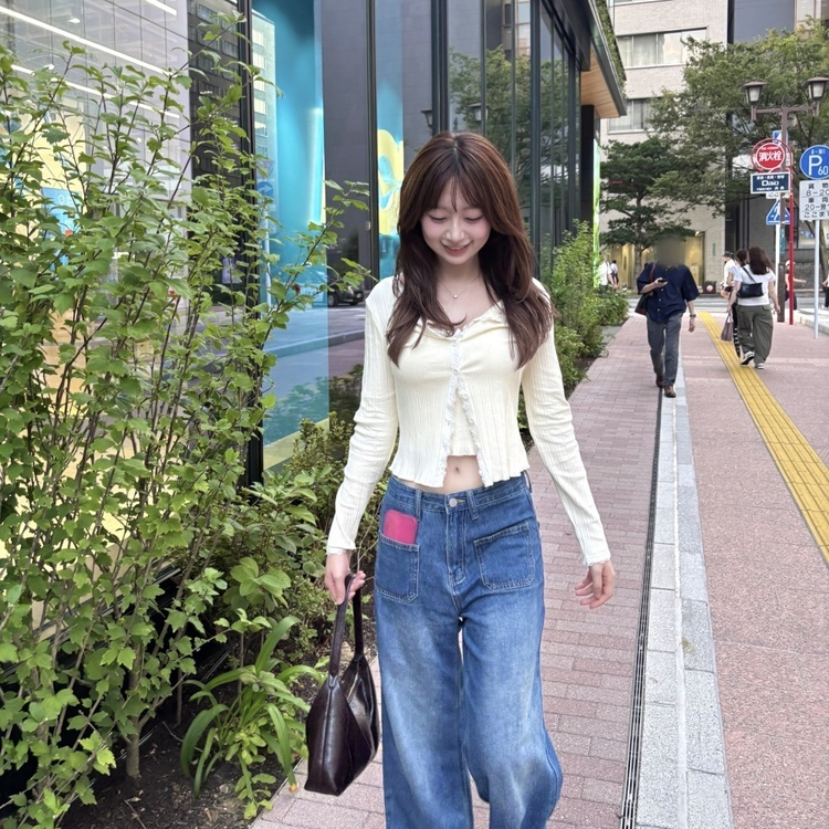 리본 레이스 끈나시 가디건 세트 베이지