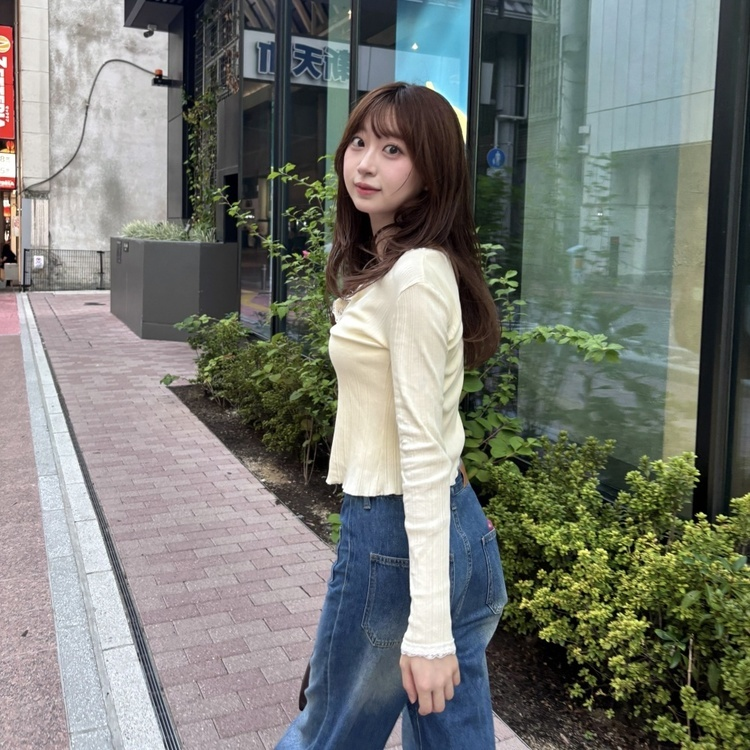 리본 레이스 끈나시 가디건 세트 베이지