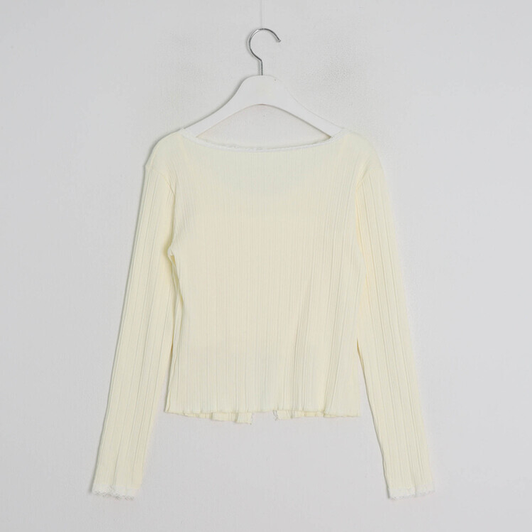 리본 레이스 끈나시 가디건 세트