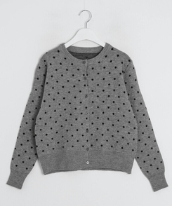 ドットニットカーディガン