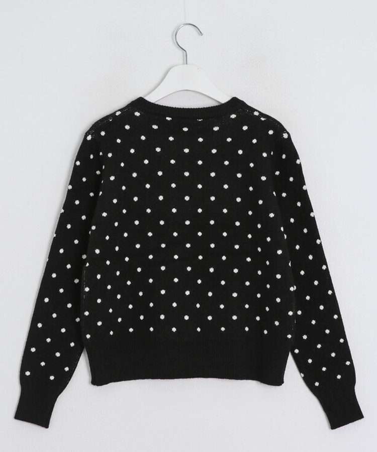 도트 니트 가디건