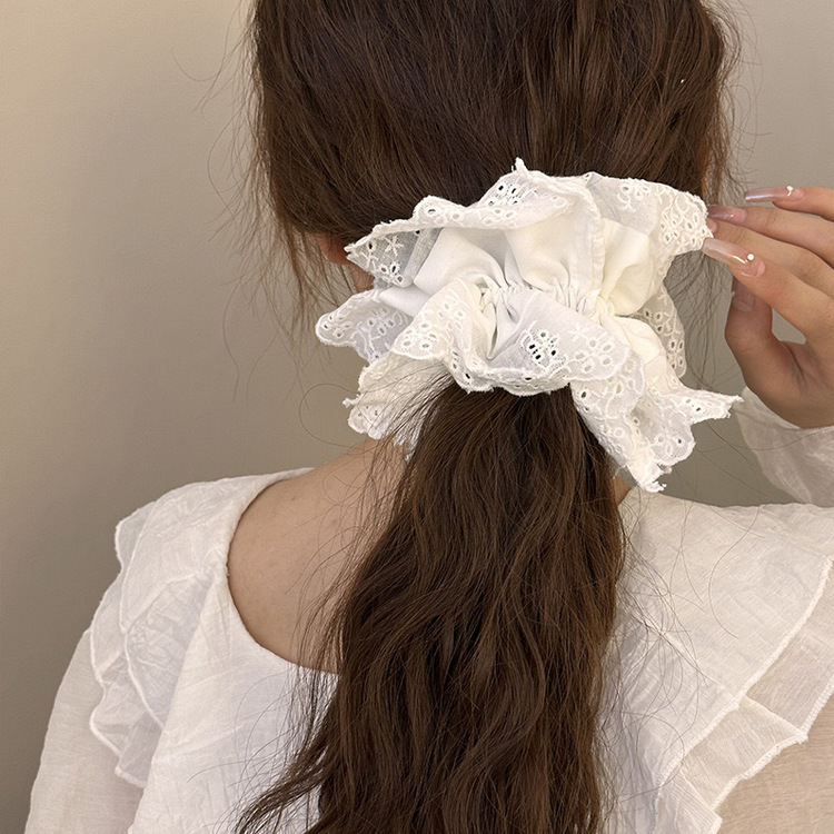 パンチングレースシュシュ｜ヘアアクセサリー｜韓国ファッション通販 SONA
