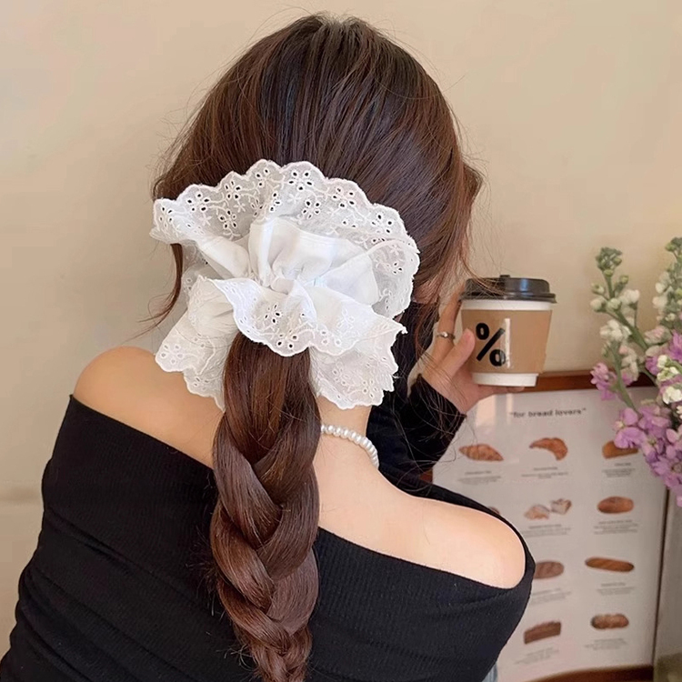 ヘアアクセサリー n SAC8189 パンチングレースシュシュ ヘアアクセサリー - SONA