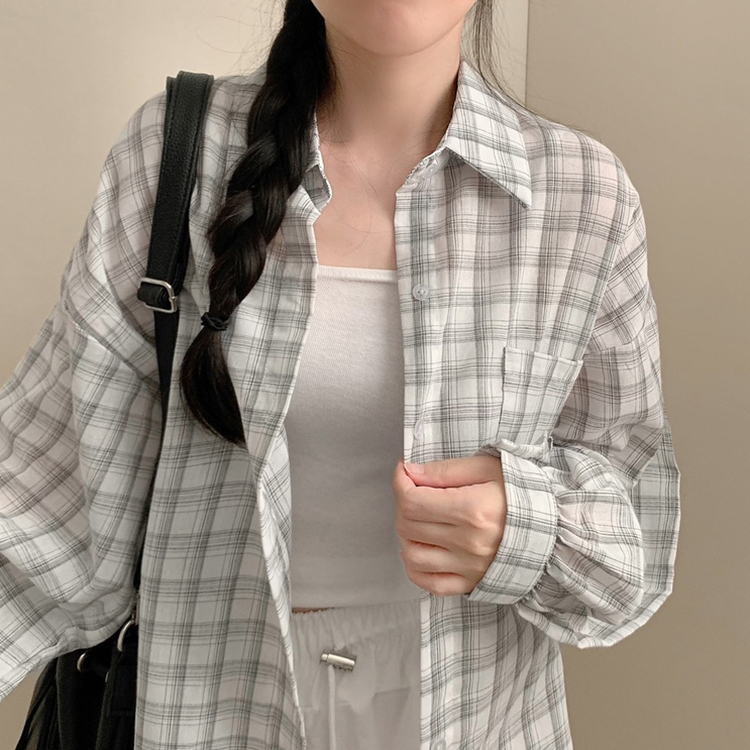 Sea Room lynn ルーズフィットチェックシャツ ECO FABRICギンガムチェックルーズシャツ