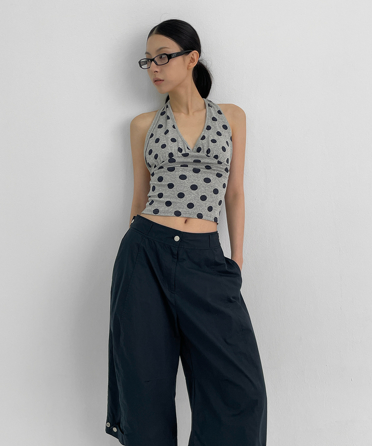 paloma wool ダークブルー ハルターネック キャミソール ビッグリボンバルーンキャミソール | ファッション通販サイト NUGU