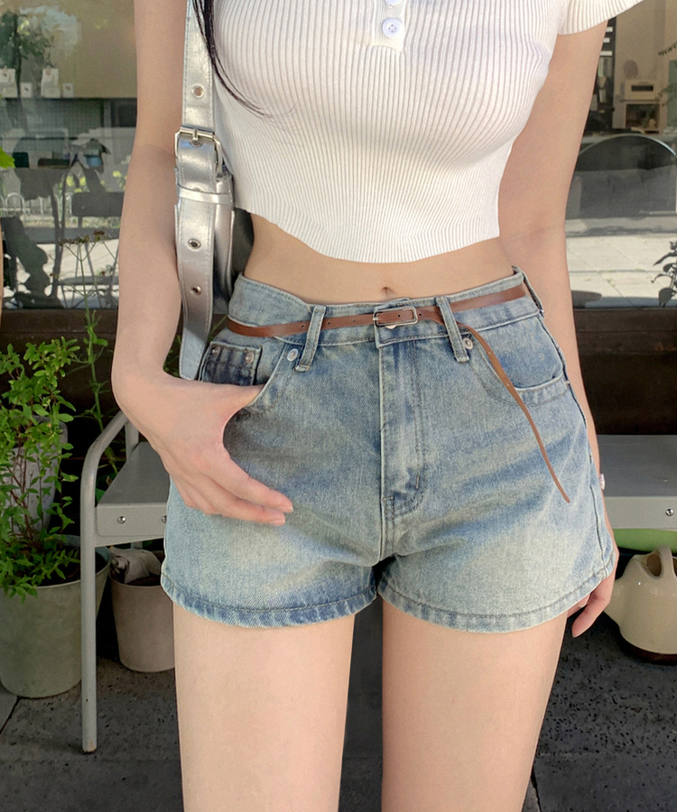 クーリングデニムショートパンツ LIGHT BLUE