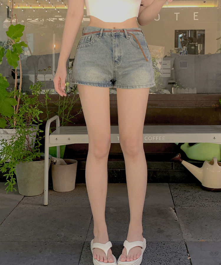 クーリングデニムショートパンツ LIGHT BLUE