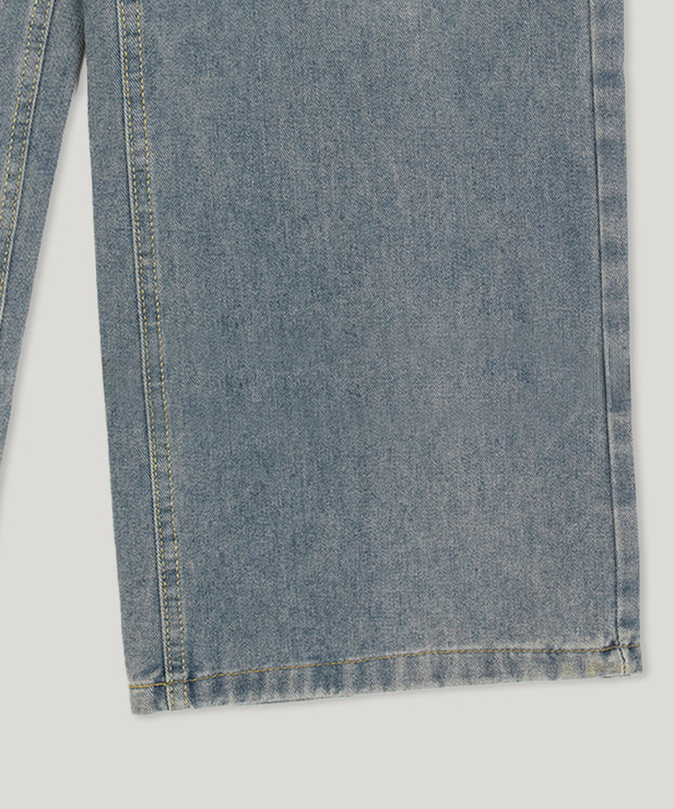 ハイウエストストレートデニムパンツ