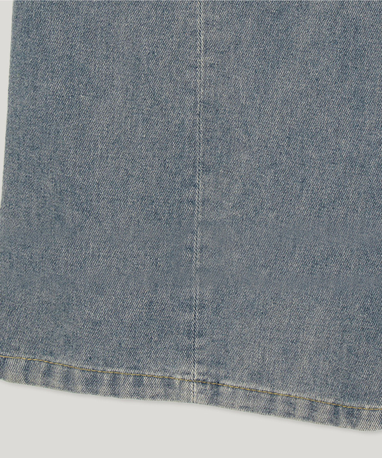 ハイウエストストレートデニムパンツ