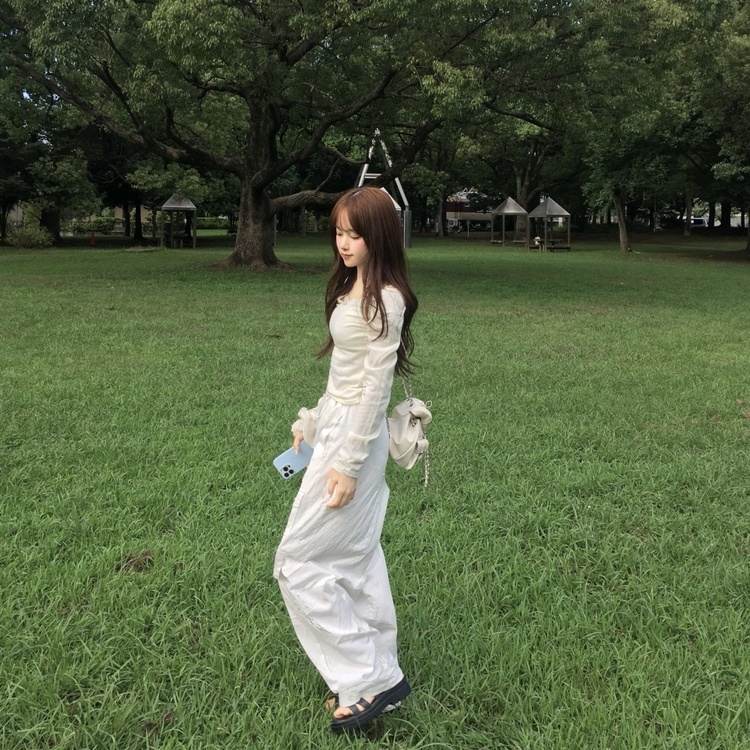 듀오 더블 포켓 면바지 아이보리