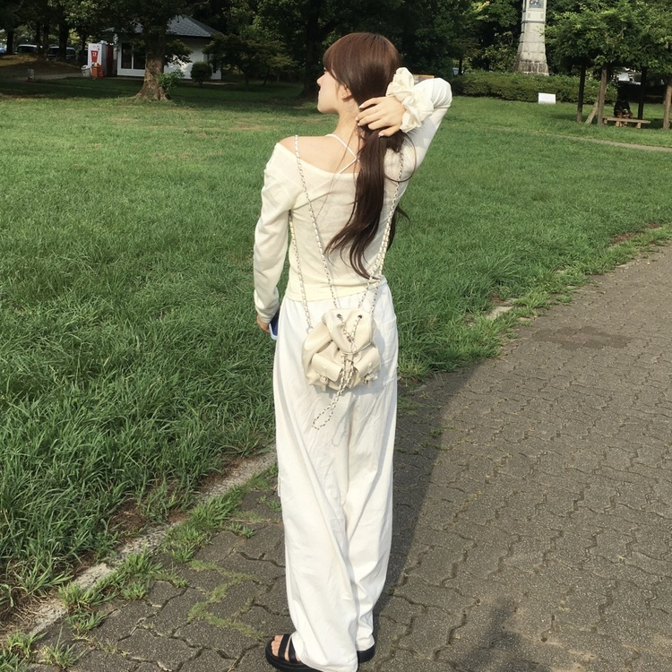 듀오 더블 포켓 면바지 아이보리