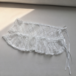 レースフリルレイヤードスカート