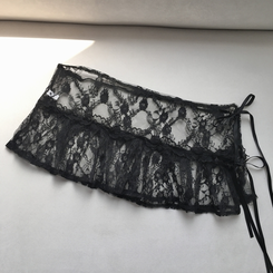 レースフリルレイヤードスカート