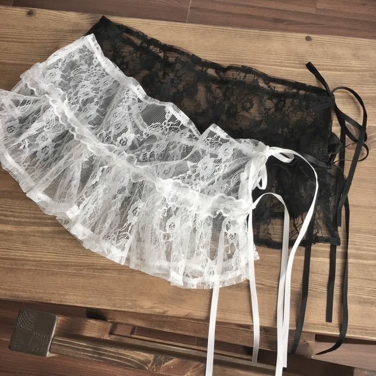 레이스 프릴 렙 레이어드 스커트