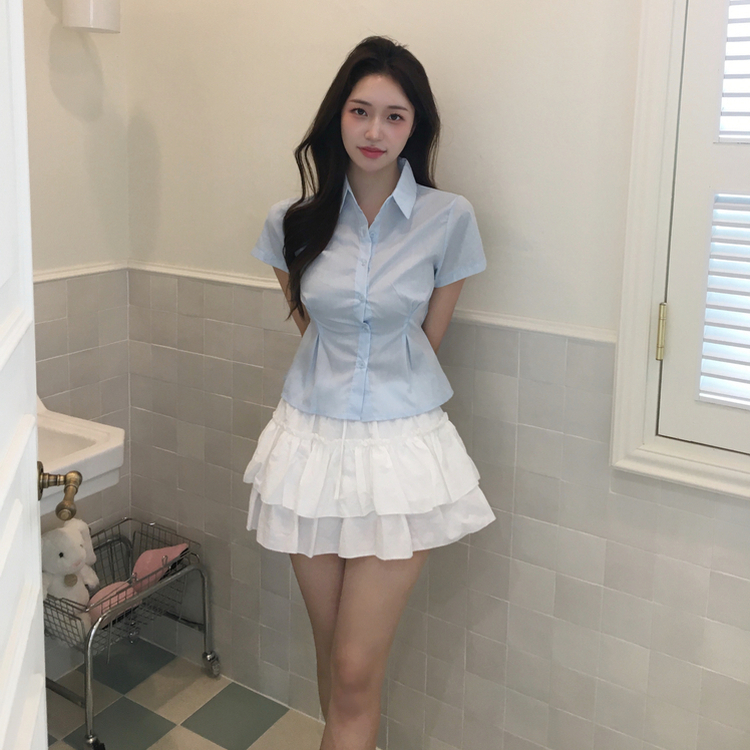 プリーツティアードミニスカートパンツ｜ミニスカート｜韓国