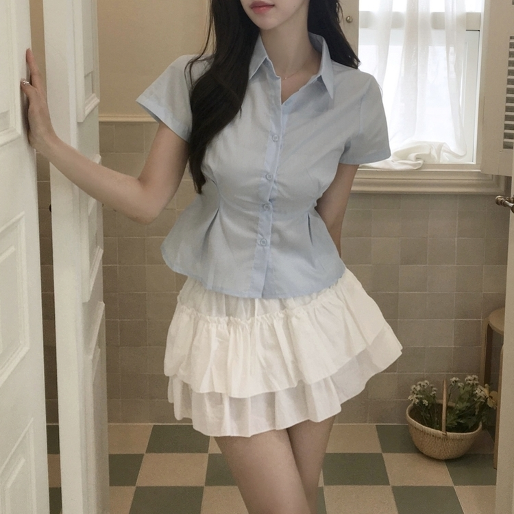 プリーツティアードミニスカートパンツ｜ミニスカート｜韓国