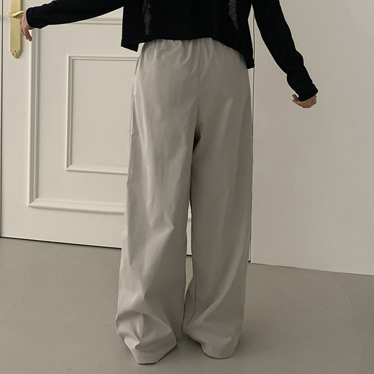 バンディングワイドピンタックトレーニングパンツ LIGHT GRAY
