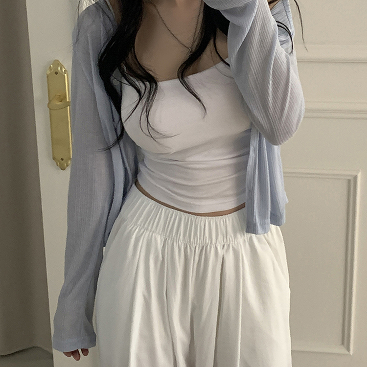 バンディングワイドピンタックトレーニングパンツ WHITE