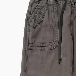 네리스 빈티지 배색 밴딩 백포켓 로우 세미 부츠컷 팬츠