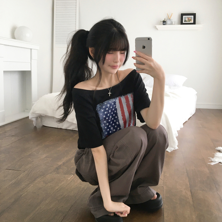 네리스 빈티지 배색 밴딩 백포켓 로우 세미 부츠컷 팬츠 차콜