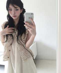 レースレイヤードワンピース WHITE