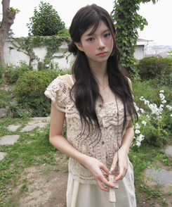 レースレイヤードワンピース WHITE