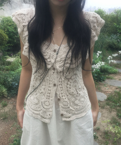 レースレイヤードワンピース WHITE