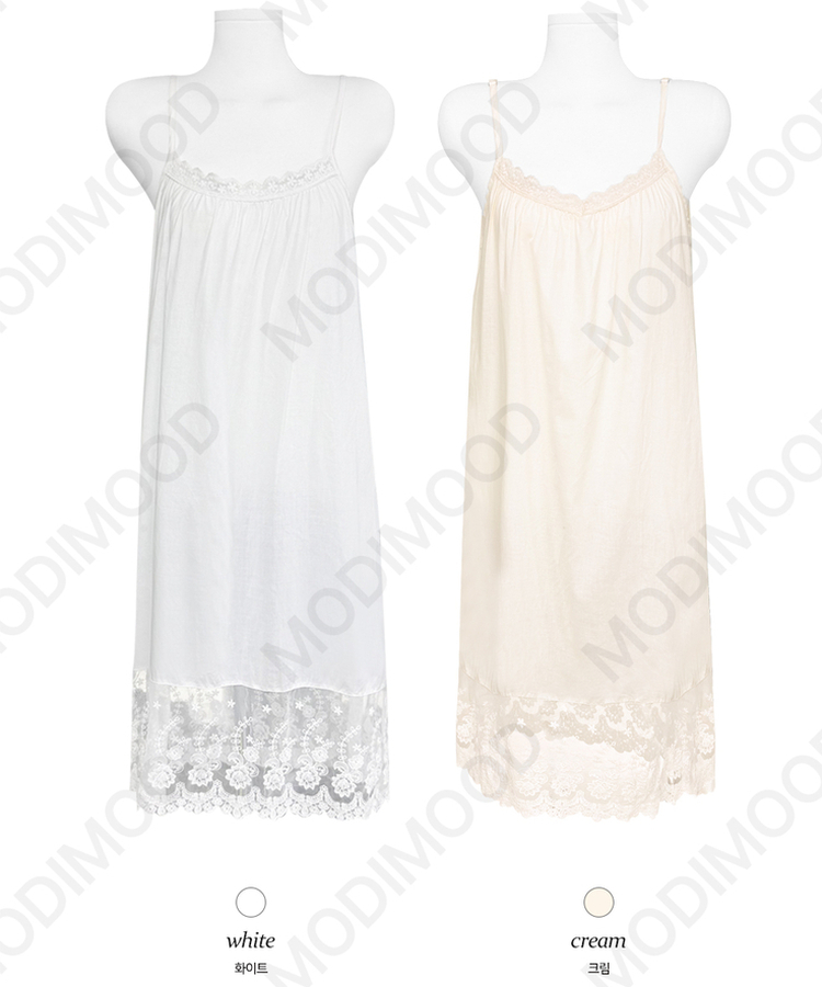 レースレイヤードワンピース