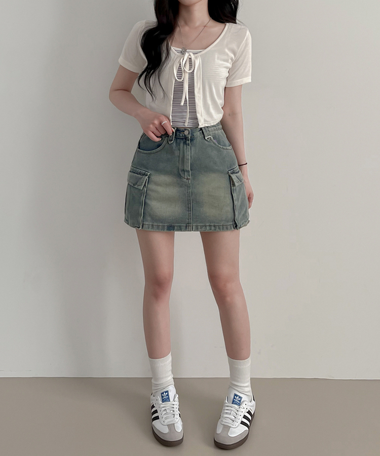 GLOWNY デニムミニスカートXS GLOWNY デニムミニスカートXS glowny デニムミニスカート