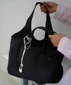 ナイロンショルダーバッグ(5color) BLACK