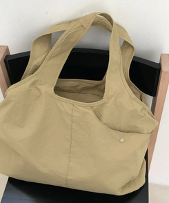 ナイロンショルダーバッグ(5color) BEIGE