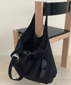 ナイロンショルダーバッグ(5color) BLACK