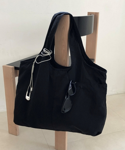 ナイロンショルダーバッグ(5color) BLACK