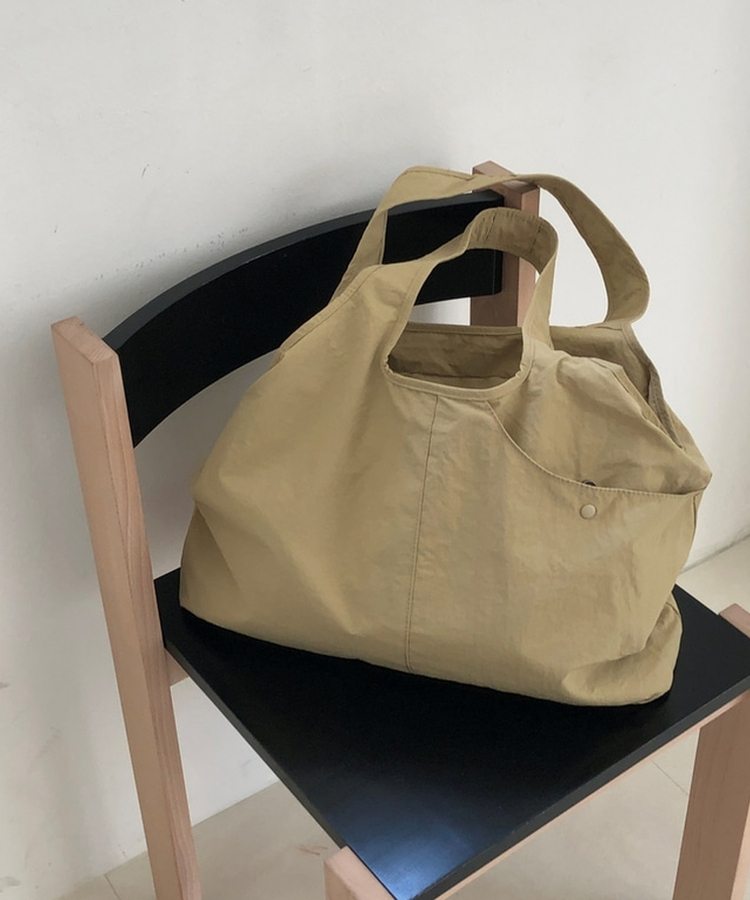 ナイロンショルダーバッグ(5color) BEIGE