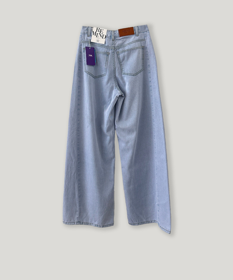 【丈別】クーリングワイドストレートジーンズ