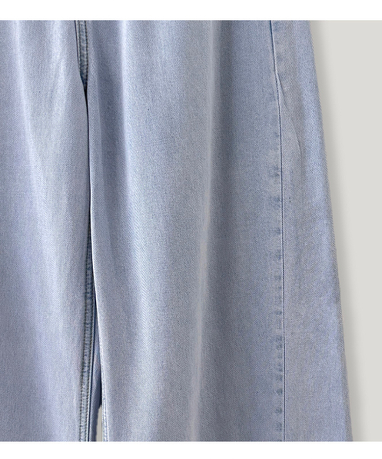 【丈別】クーリングワイドストレートジーンズ