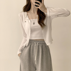 シースルーペンダントカーディガン(8color) IVORY