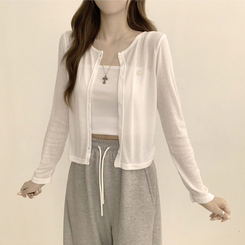 シースルーペンダントカーディガン(8color) IVORY