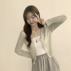 シースルーペンダントカーディガン(8color) MINT