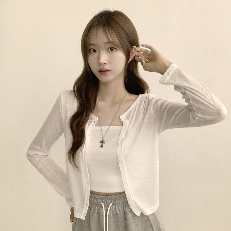 シースルーペンダントカーディガン(8color) IVORY