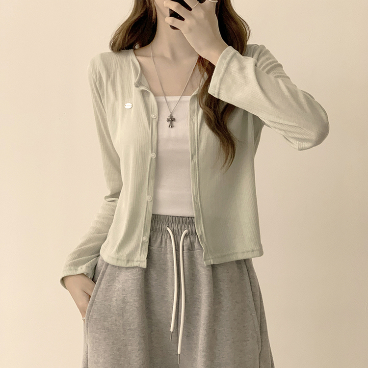 シースルーペンダントカーディガン(8color) MINT