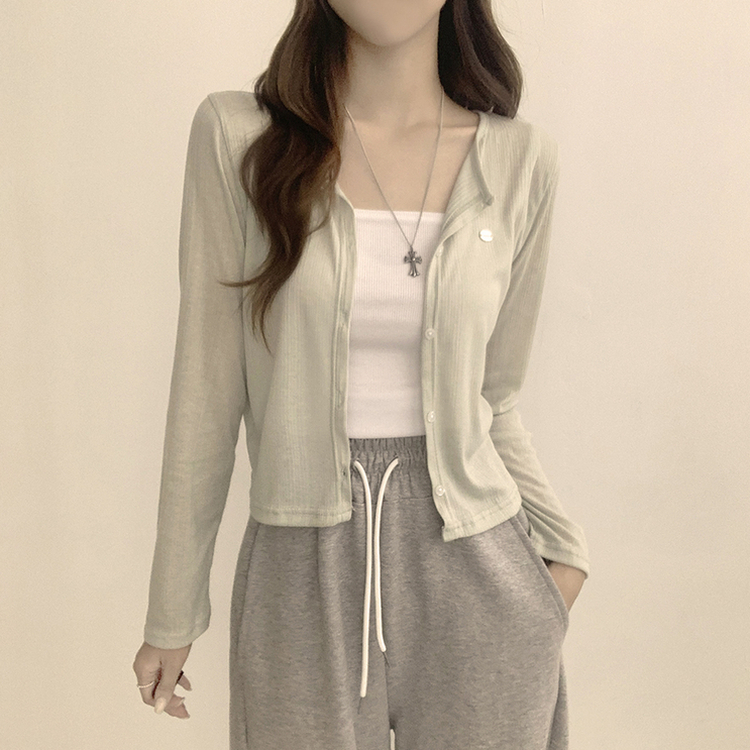 シースルーペンダントカーディガン(8color) MINT